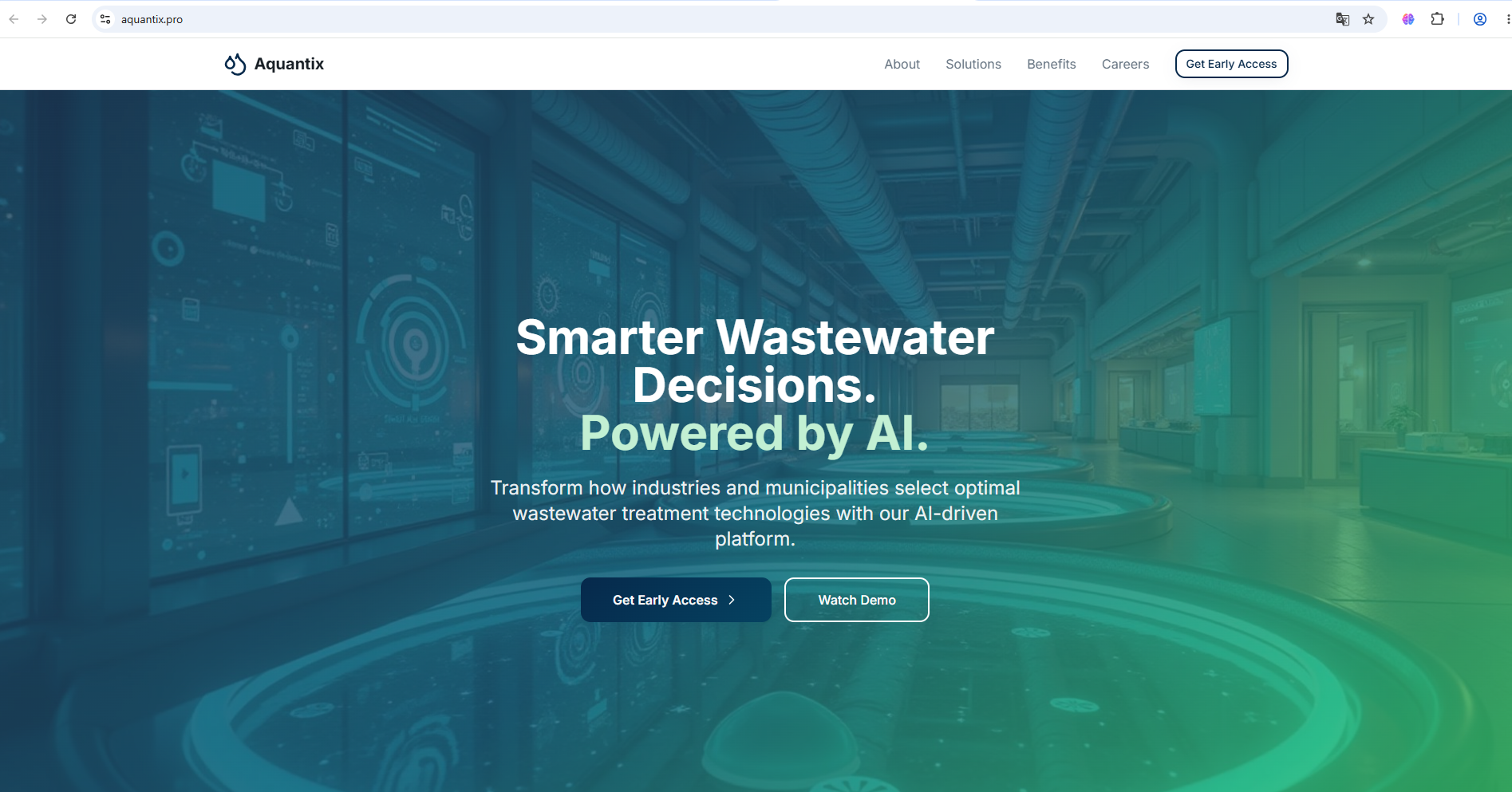 Aquantix — projekt strony internetowej platformy fintech